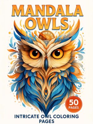 Mandala Owls – 50 Intricate Owl Coloring Pages