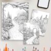 Pathways of the Garden – 25 Scenic Coloring Pages - Image 4