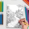Pathways of the Garden – 25 Scenic Coloring Pages - Image 5