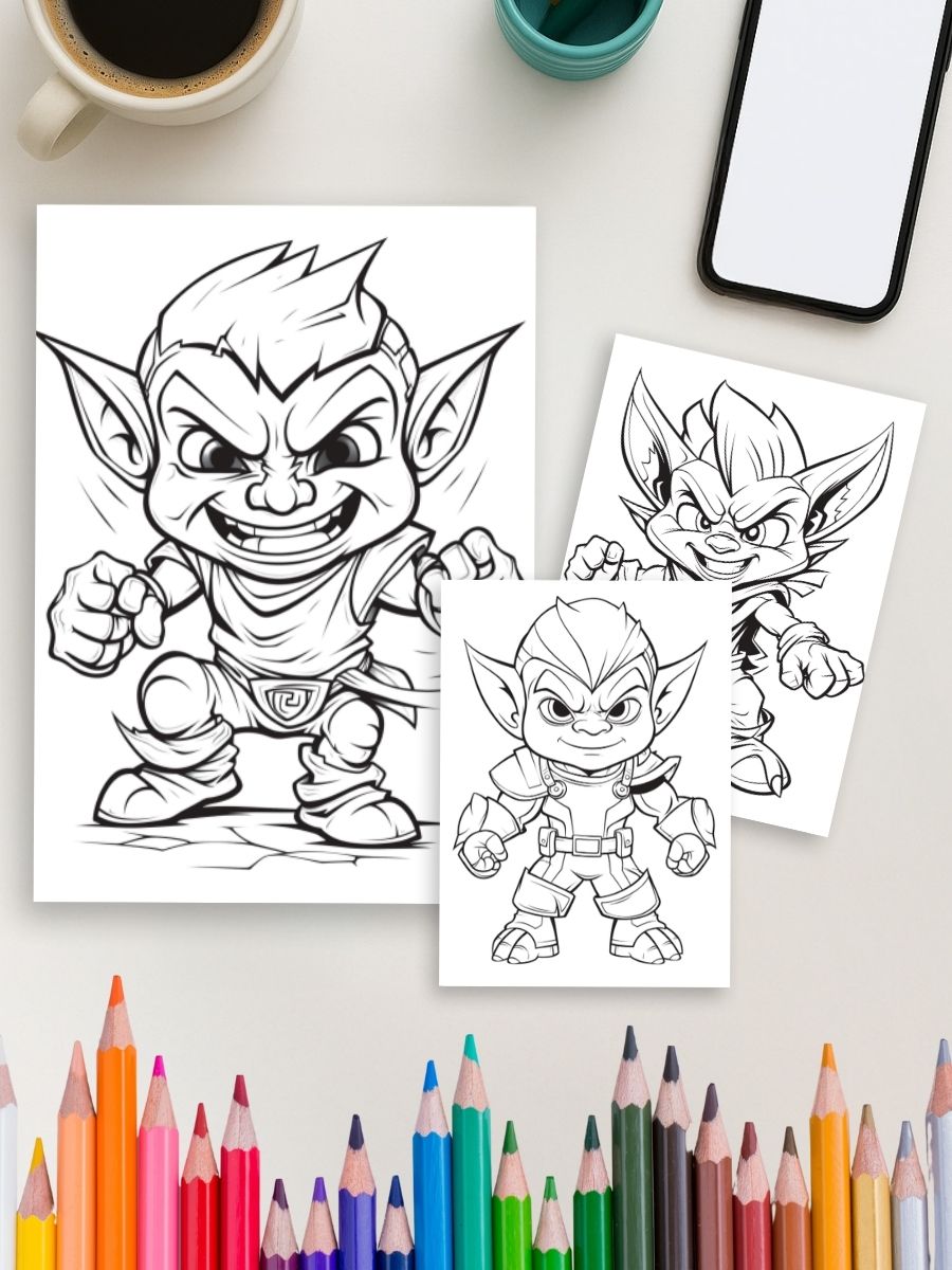 Goblins & Giggles – 50 Mischievous Pages for Kids - Image 4